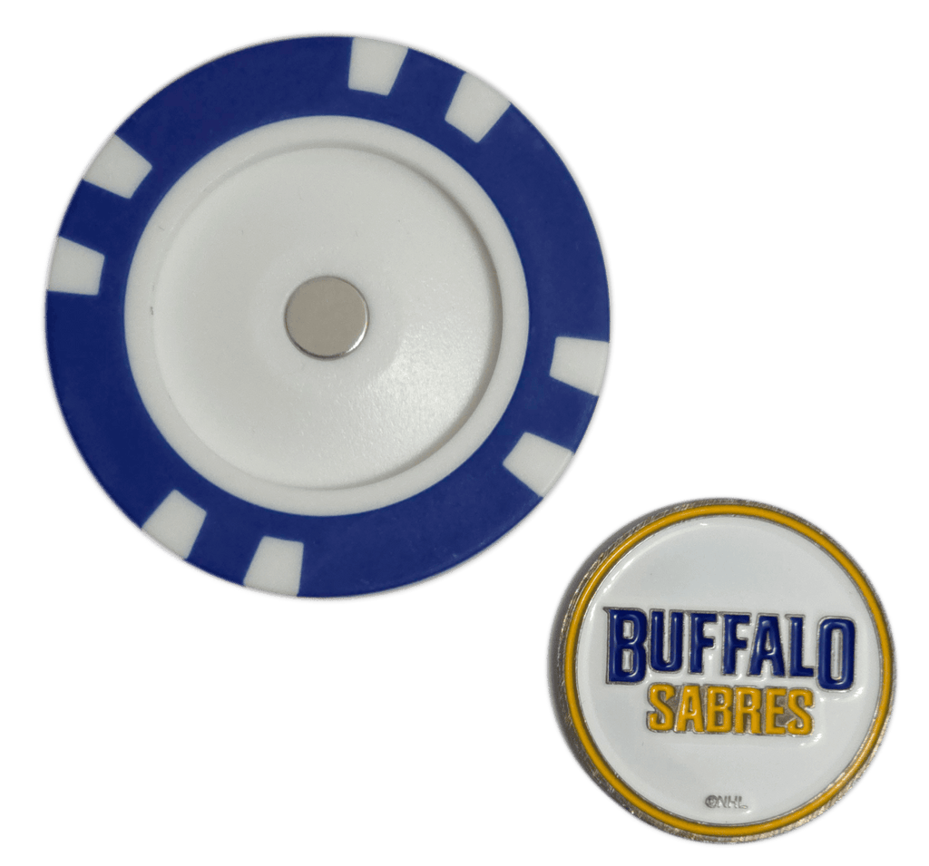 Officially Licensed Buffalo Sabres Poker Chip Ball Marker - Black Girl Golf
