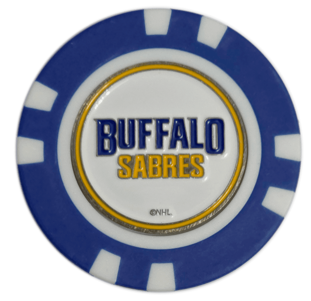 Officially Licensed Buffalo Sabres Poker Chip Ball Marker - Black Girl Golf