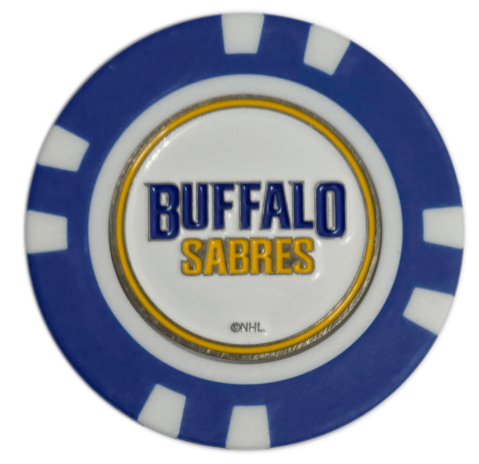 Officially Licensed Buffalo Sabres Poker Chip Ball Marker - Black Girl Golf