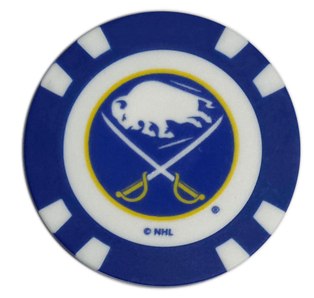 Officially Licensed Buffalo Sabres Poker Chip Ball Marker - Black Girl Golf