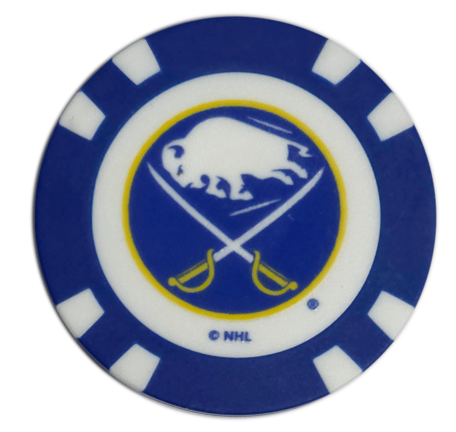 Officially Licensed Buffalo Sabres Poker Chip Ball Marker - Black Girl Golf
