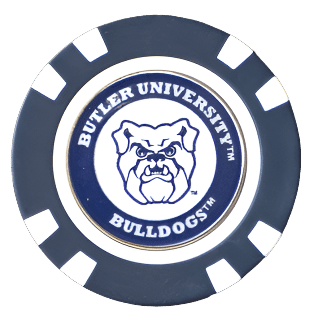 Officially Licensed Butler Bulldogs Poker Chip Ball Marker - Black Girl Golf