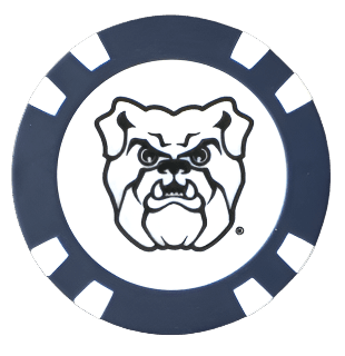 Officially Licensed Butler Bulldogs Poker Chip Ball Marker - Black Girl Golf