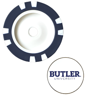 Officially Licensed Butler Bulldogs Poker Chip Ball Marker - Black Girl Golf
