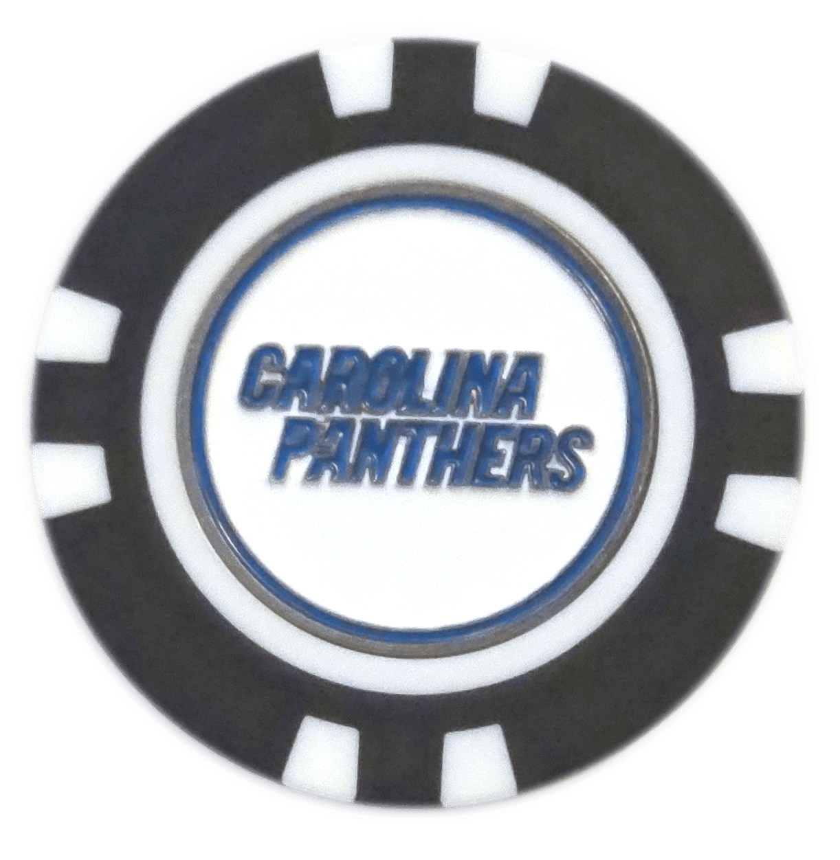 Officially Licensed Carolina Panthers Poker Chip Ball Marker - Black Girl Golf