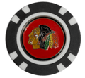 Officially Licensed Chicago Blackhawks Poker Chip Golf Ball Marker - Black Girl Golf