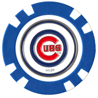 Officially Licensed Chicago Cubs Poker Chip Ball Marker - Black Girl Golf
