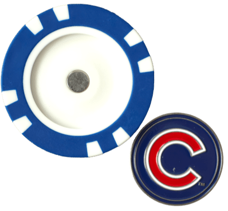 Officially Licensed Chicago Cubs Poker Chip Ball Marker - Black Girl Golf