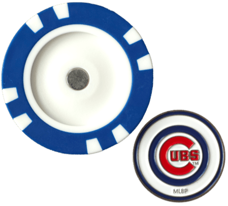 Officially Licensed Chicago Cubs Poker Chip Ball Marker - Black Girl Golf