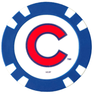 Officially Licensed Chicago Cubs Poker Chip Ball Marker - Black Girl Golf