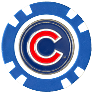 Officially Licensed Chicago Cubs Poker Chip Ball Marker - Black Girl Golf