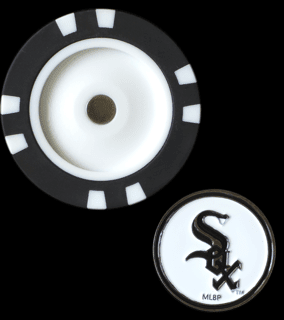 Officially Licensed Chicago White Sox Poker Chip Ball Marker - Black Girl Golf