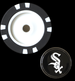 Officially Licensed Chicago White Sox Poker Chip Ball Marker - Black Girl Golf
