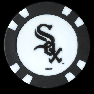 Officially Licensed Chicago White Sox Poker Chip Ball Marker - Black Girl Golf