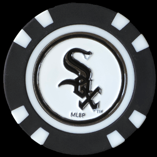 Officially Licensed Chicago White Sox Poker Chip Ball Marker - Black Girl Golf
