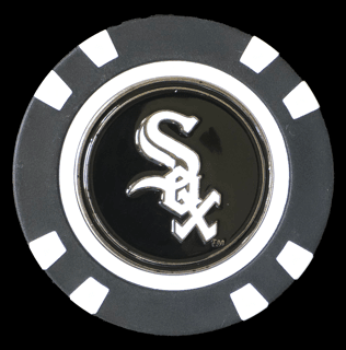 Officially Licensed Chicago White Sox Poker Chip Ball Marker - Black Girl Golf