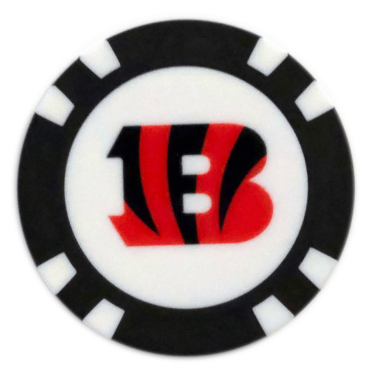 Officially Licensed Cincinnati Bengals Poker Chip Ball Marker - Black Girl Golf