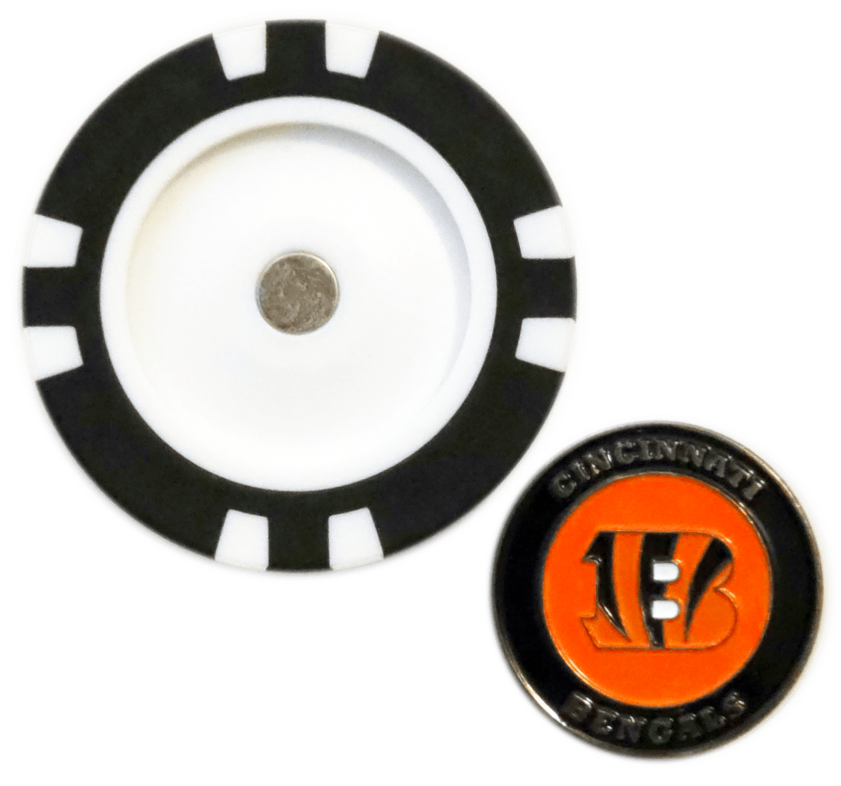 Officially Licensed Cincinnati Bengals Poker Chip Ball Marker - Black Girl Golf