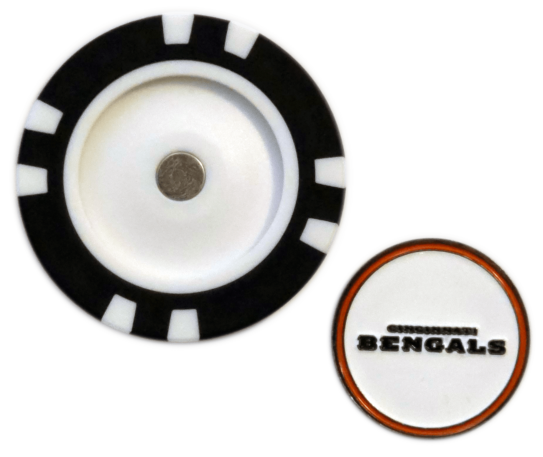 Officially Licensed Cincinnati Bengals Poker Chip Ball Marker - Black Girl Golf