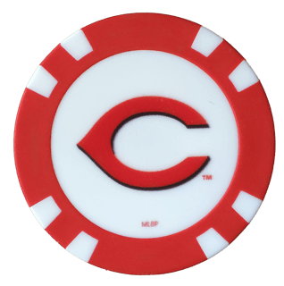 Officially Licensed Cincinnati Reds Poker Chip Ball Marker Short Description: - Black Girl Golf