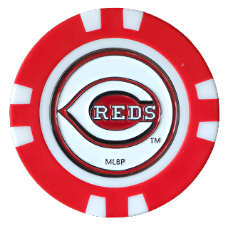 Officially Licensed Cincinnati Reds Poker Chip Ball Marker Short Description: - Black Girl Golf