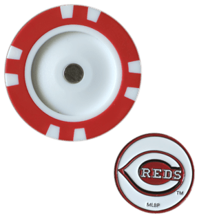 Officially Licensed Cincinnati Reds Poker Chip Ball Marker Short Description: - Black Girl Golf