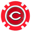 Officially Licensed Cincinnati Reds Poker Chip Ball Marker Short Description: - Black Girl Golf