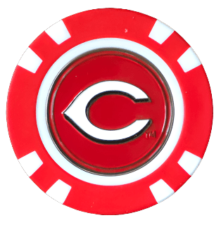 Officially Licensed Cincinnati Reds Poker Chip Ball Marker Short Description: - Black Girl Golf