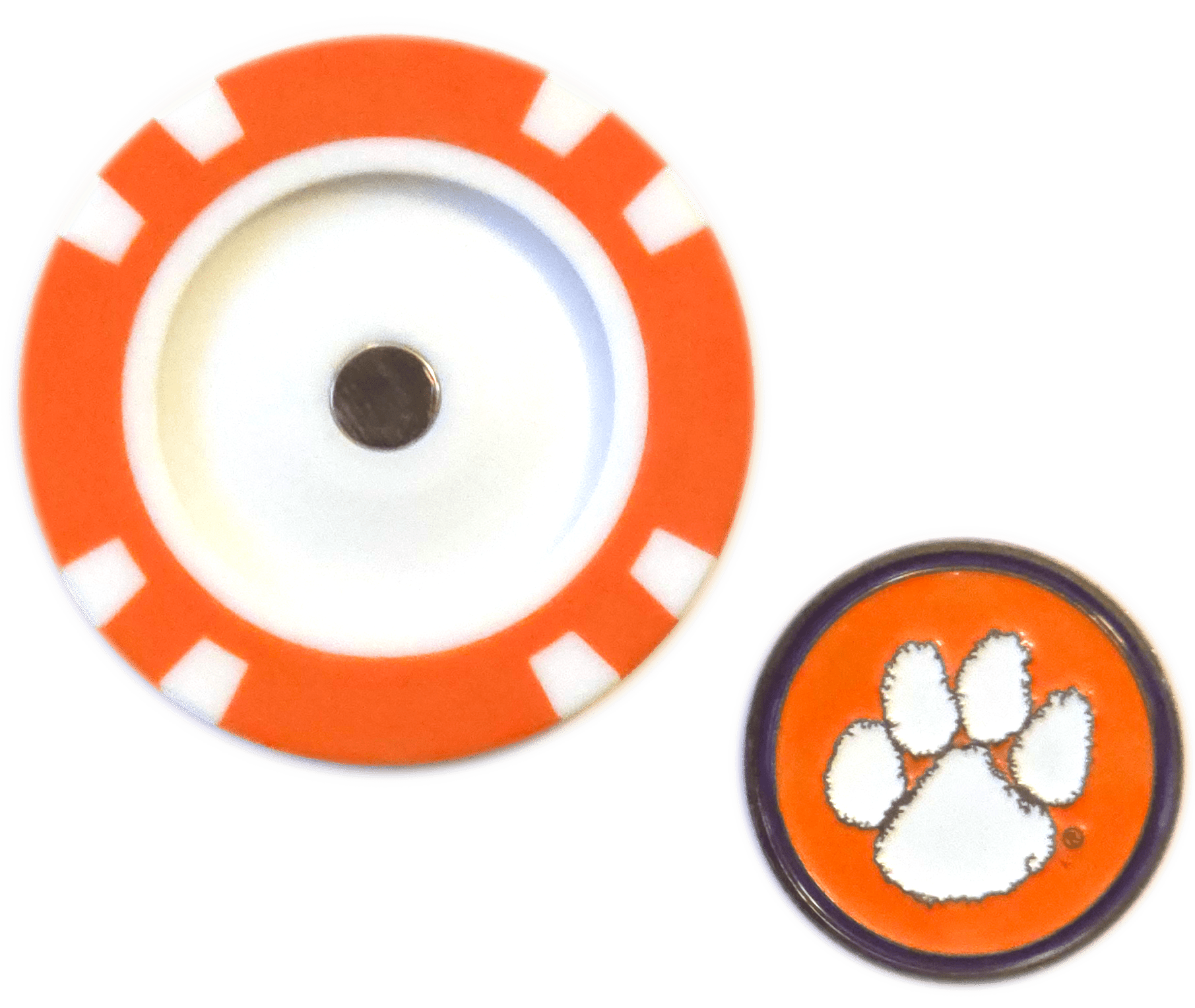 Officially Licensed Clemson Tigers Poker Chip Ball Marker - Black Girl Golf