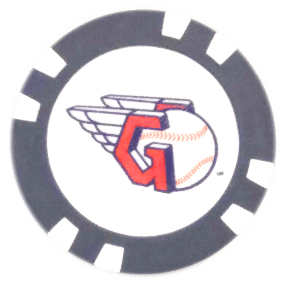 Officially Licensed Cleveland Guardians Poker Chip Ball Marker - Black Girl Golf