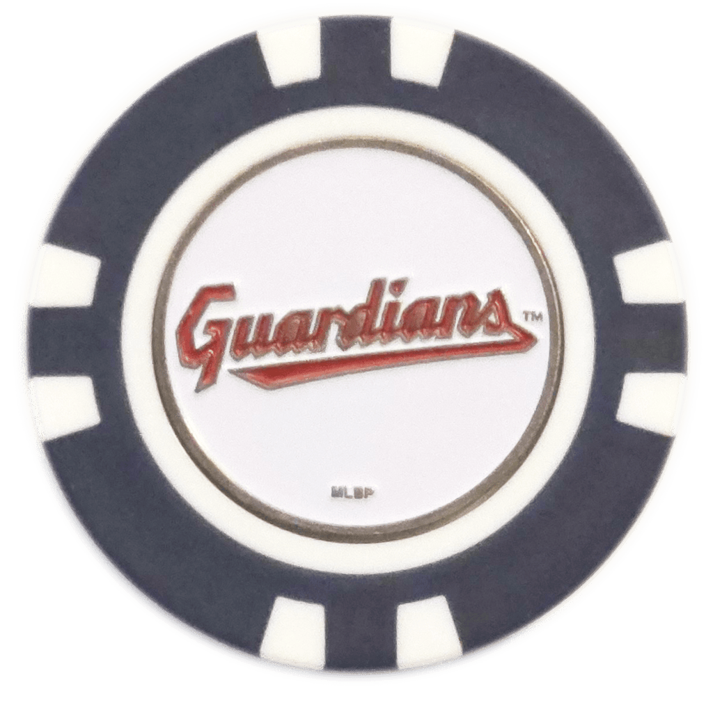 Officially Licensed Cleveland Guardians Poker Chip Ball Marker - Black Girl Golf