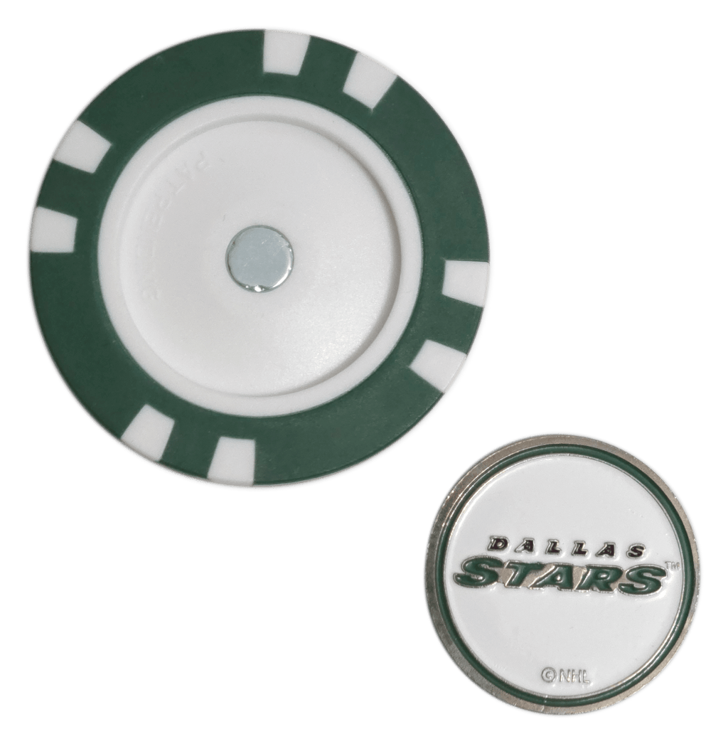 Officially Licensed Dallas Stars Poker Chip Ball Marker - Black Girl Golf