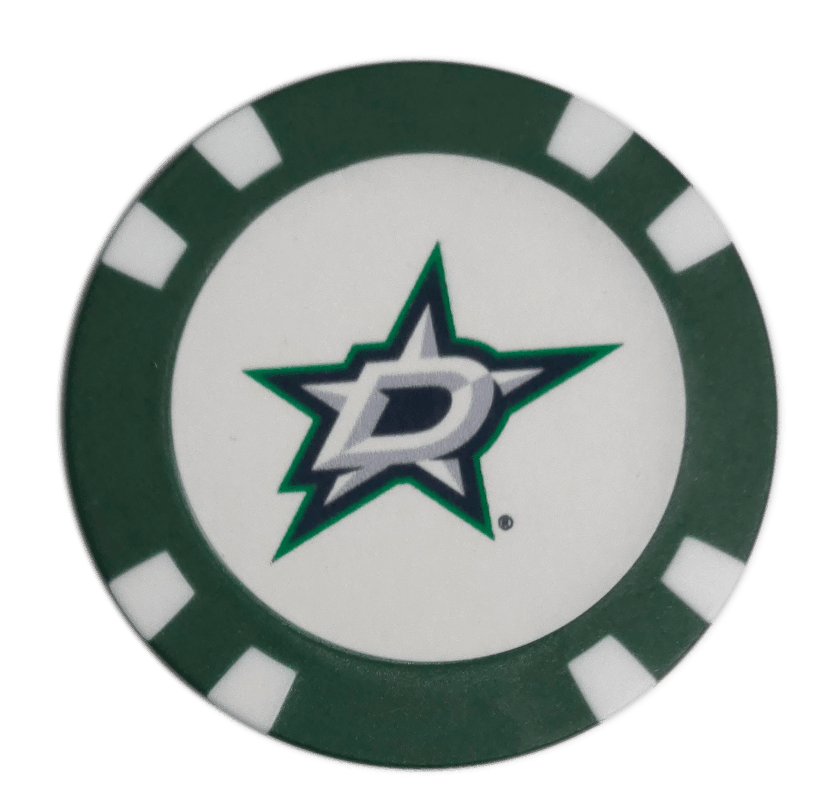 Officially Licensed Dallas Stars Poker Chip Ball Marker - Black Girl Golf