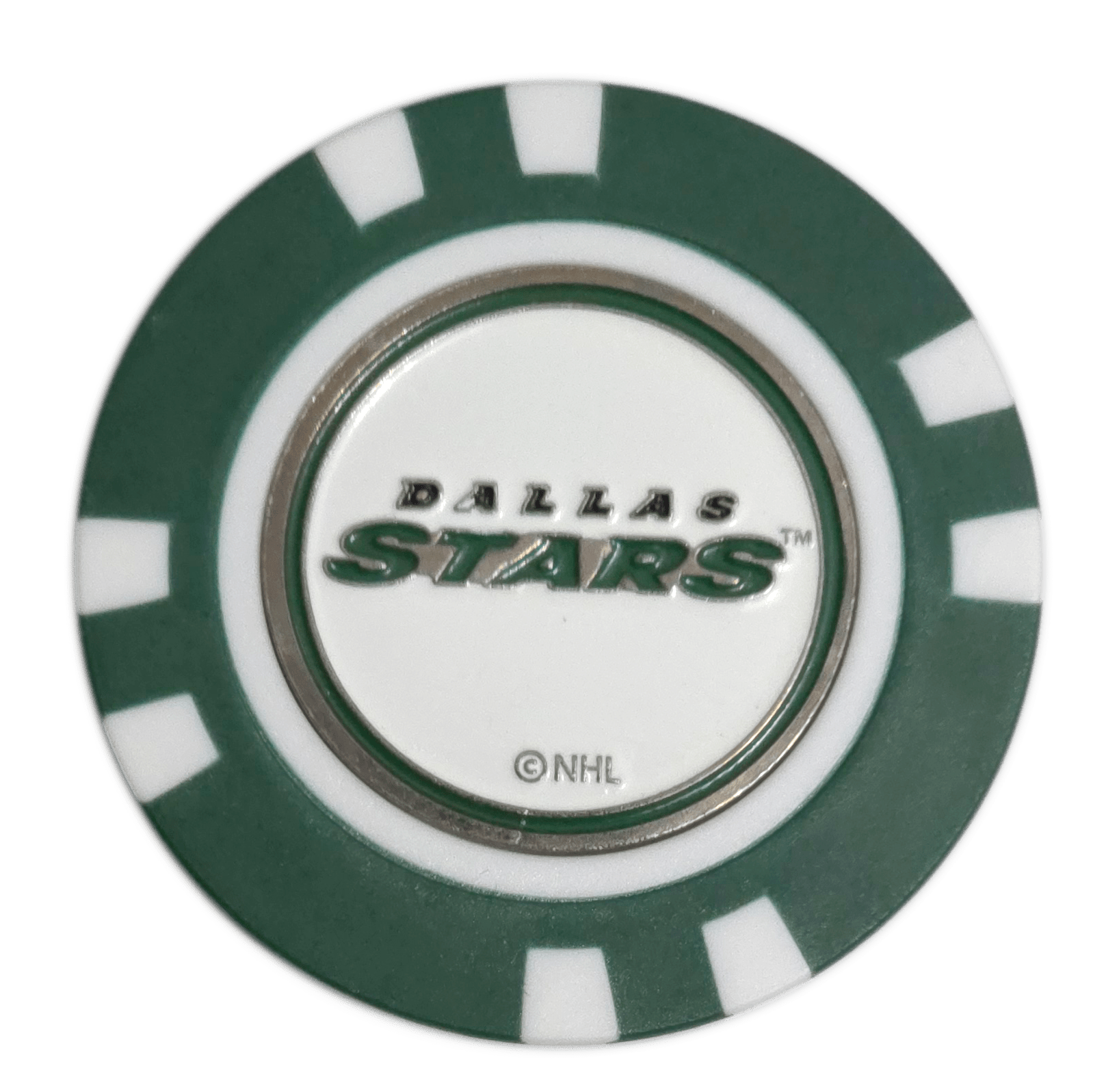 Officially Licensed Dallas Stars Poker Chip Ball Marker - Black Girl Golf