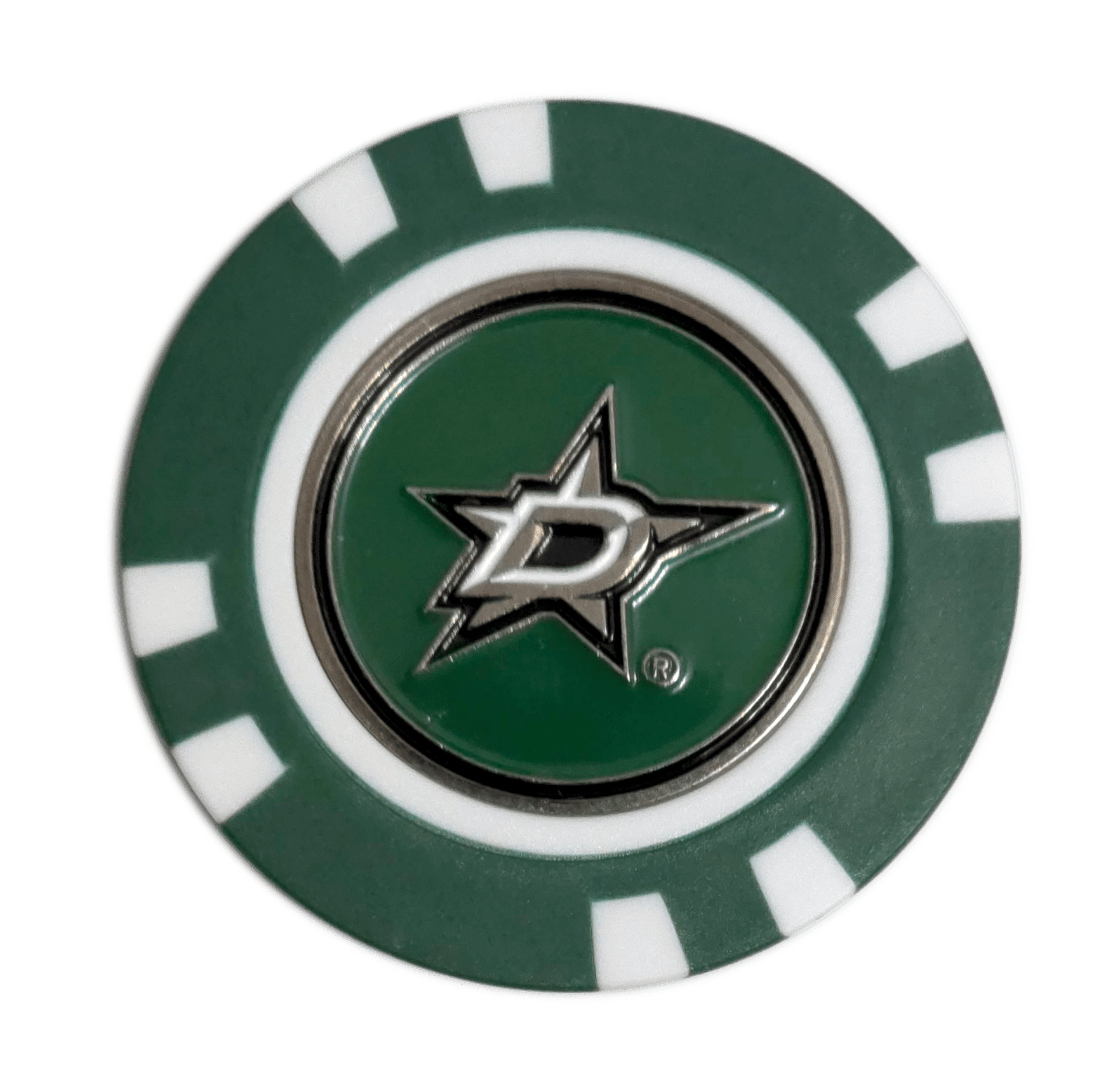 Officially Licensed Dallas Stars Poker Chip Ball Marker - Black Girl Golf