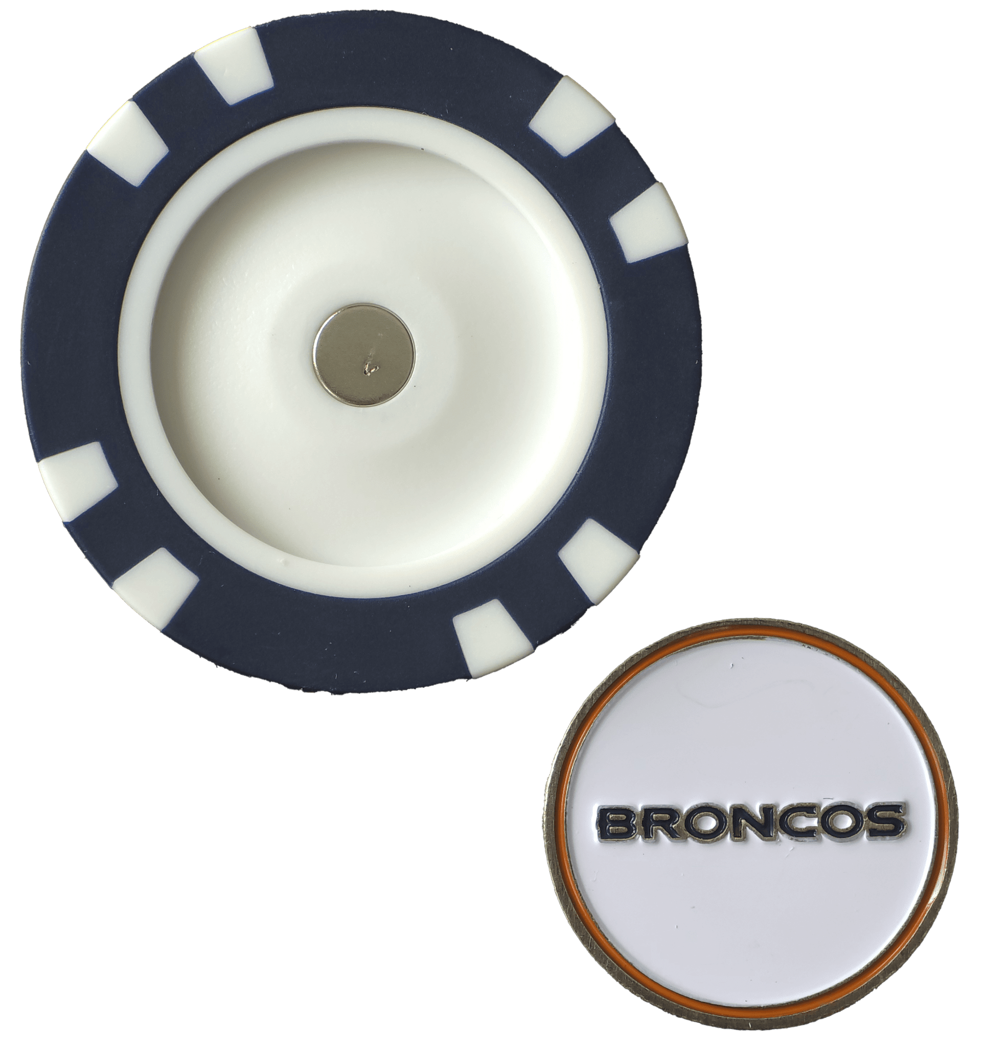 Officially Licensed Denver Broncos Poker Chip Ball Marker - Black Girl Golf