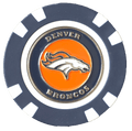 Officially Licensed Denver Broncos Poker Chip Ball Marker - Black Girl Golf