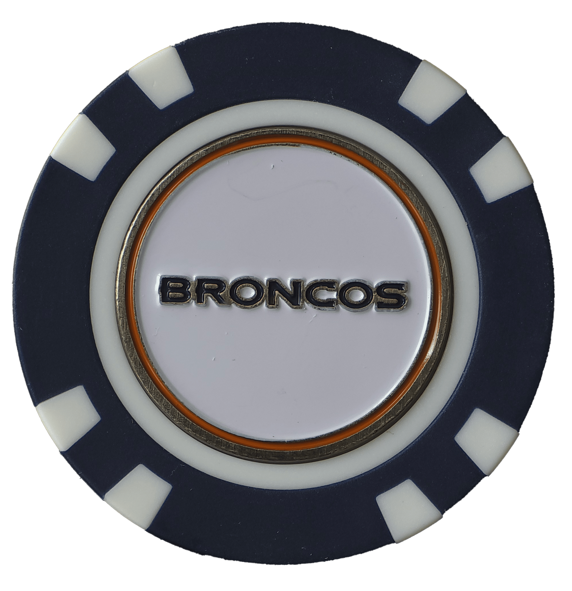 Officially Licensed Denver Broncos Poker Chip Ball Marker - Black Girl Golf