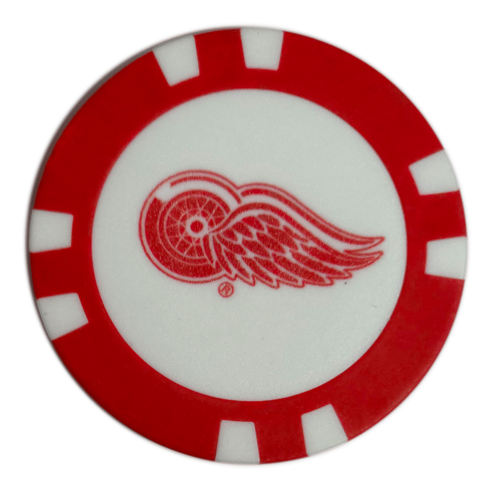 Officially Licensed Detroit Red Wings Poker Chip Golf Ball Marker - Black Girl Golf