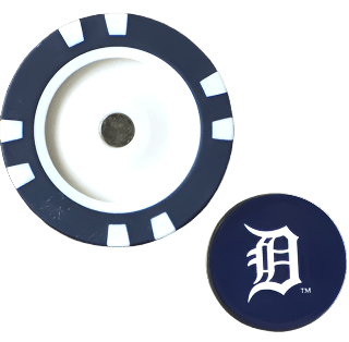 Officially Licensed Detroit Tigers Poker Chip Ball Marker - Black Girl Golf