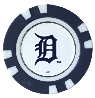 Officially Licensed Detroit Tigers Poker Chip Ball Marker - Black Girl Golf