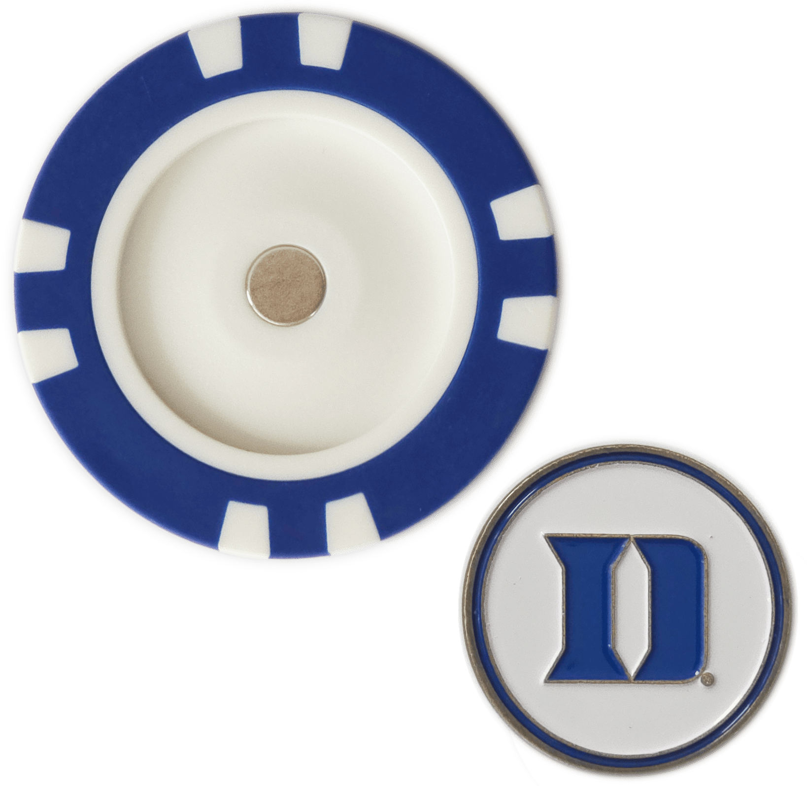 Officially Licensed Duke Blue Devils Poker Chip Ball Marker - Black Girl Golf