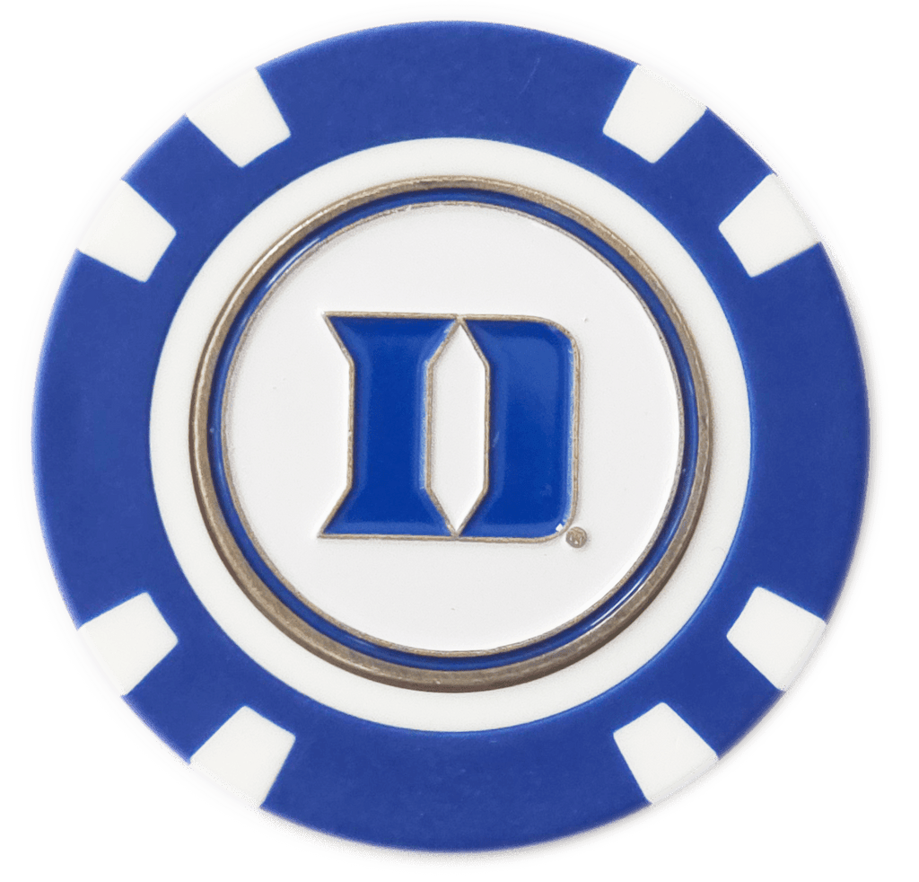 Officially Licensed Duke Blue Devils Poker Chip Ball Marker - Black Girl Golf