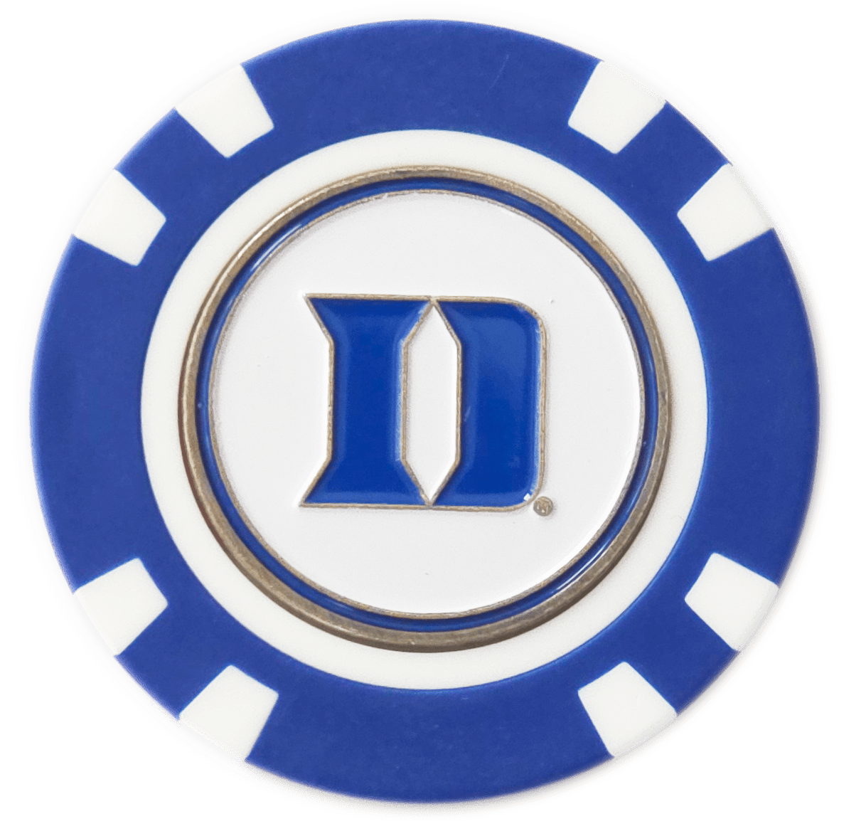 Officially Licensed Duke Blue Devils Poker Chip Ball Marker - Black Girl Golf