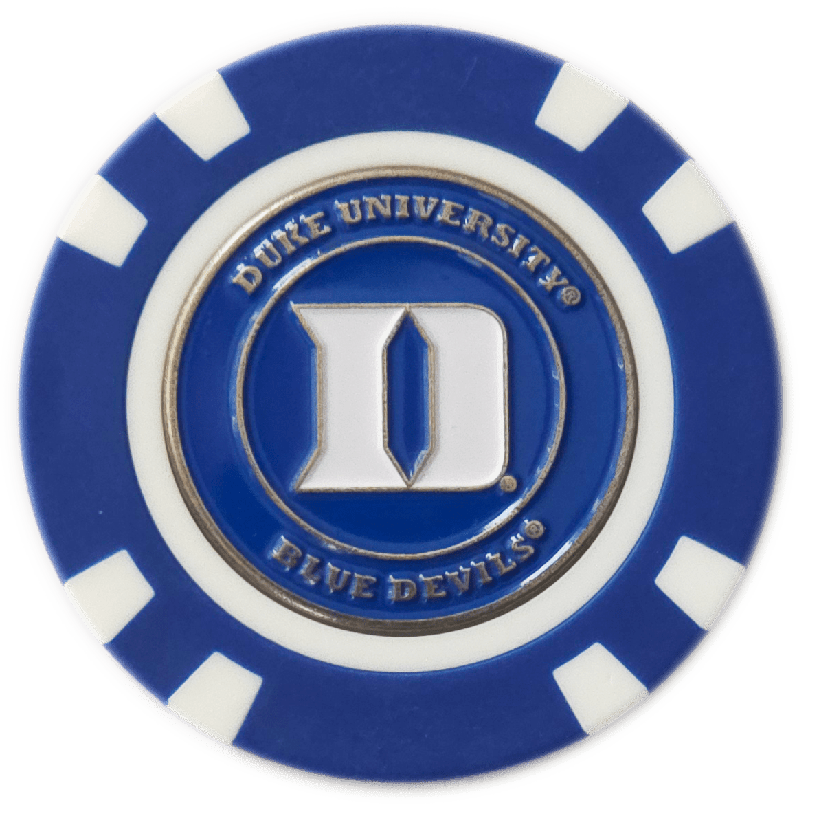 Officially Licensed Duke Blue Devils Poker Chip Ball Marker - Black Girl Golf