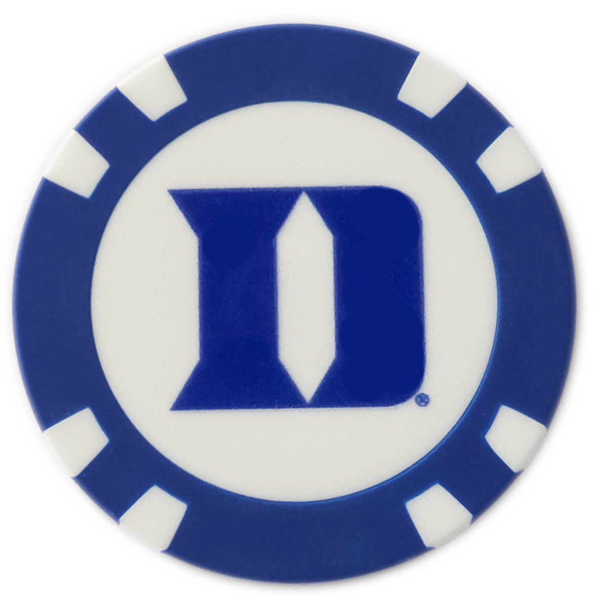 Officially Licensed Duke Blue Devils Poker Chip Ball Marker - Black Girl Golf