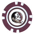 Officially Licensed Florida State Seminoles Poker Chip Ball Marker - Black Girl Golf