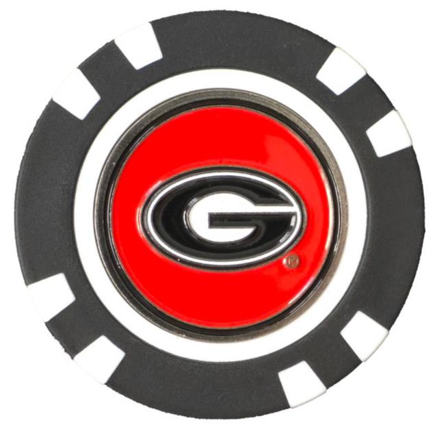 Officially Licensed Georgia Bulldogs Poker Chip Ball Marker - Black Girl Golf