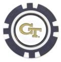 Officially Licensed Georgia Tech Yellow Jackets Poker Chip Ball Marker - Black Girl Golf