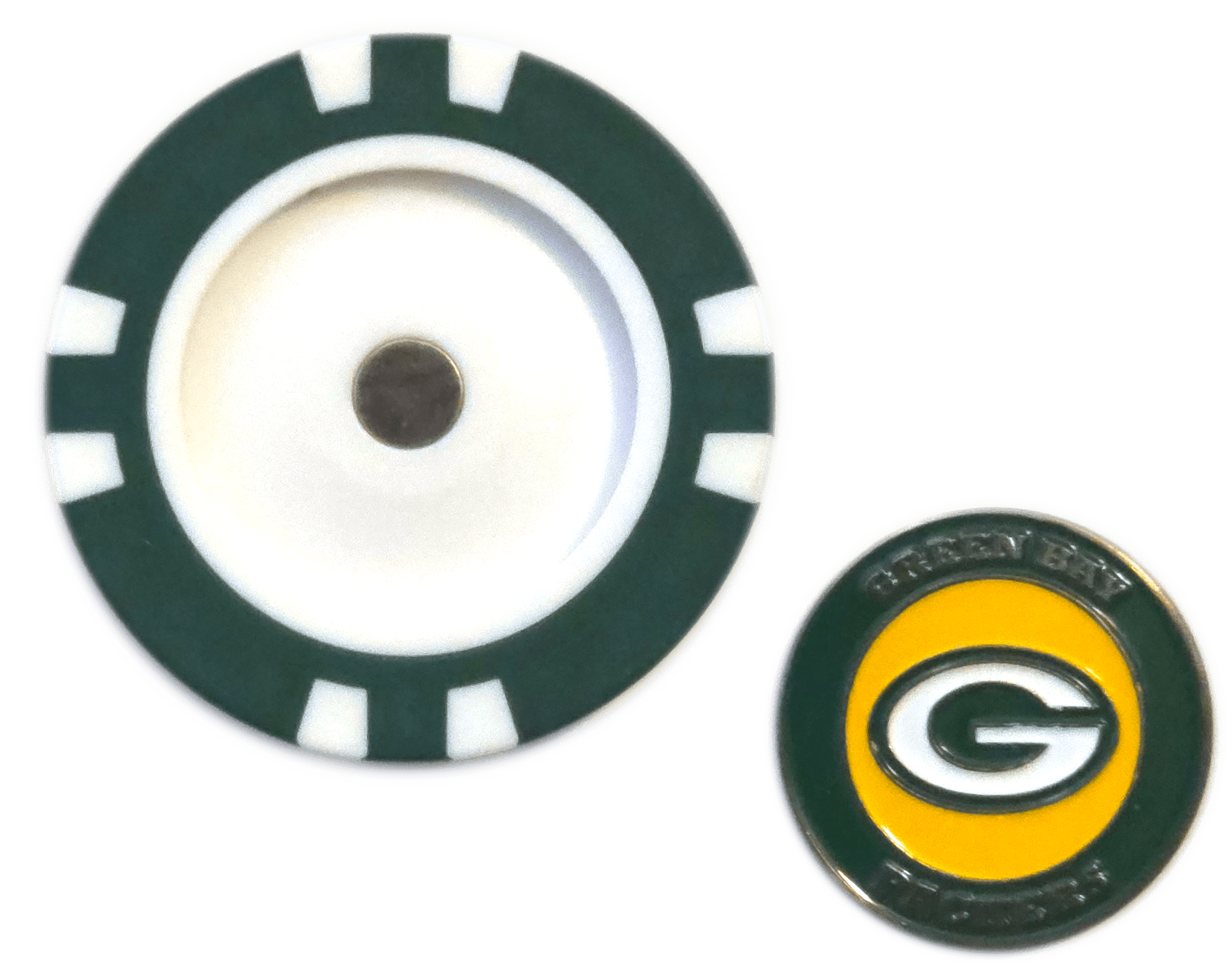 Officially Licensed Green Bay Packers Poker Chip Ball Marker - Black Girl Golf